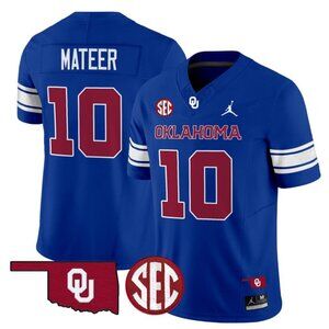 Mens Youths Womens John Mateer Royal Stitched Jersey